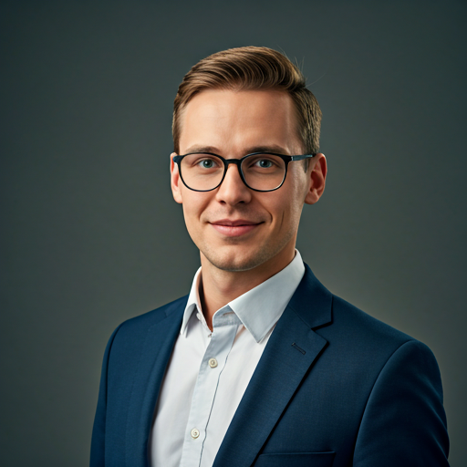 Professional portrait of a young male lawyer